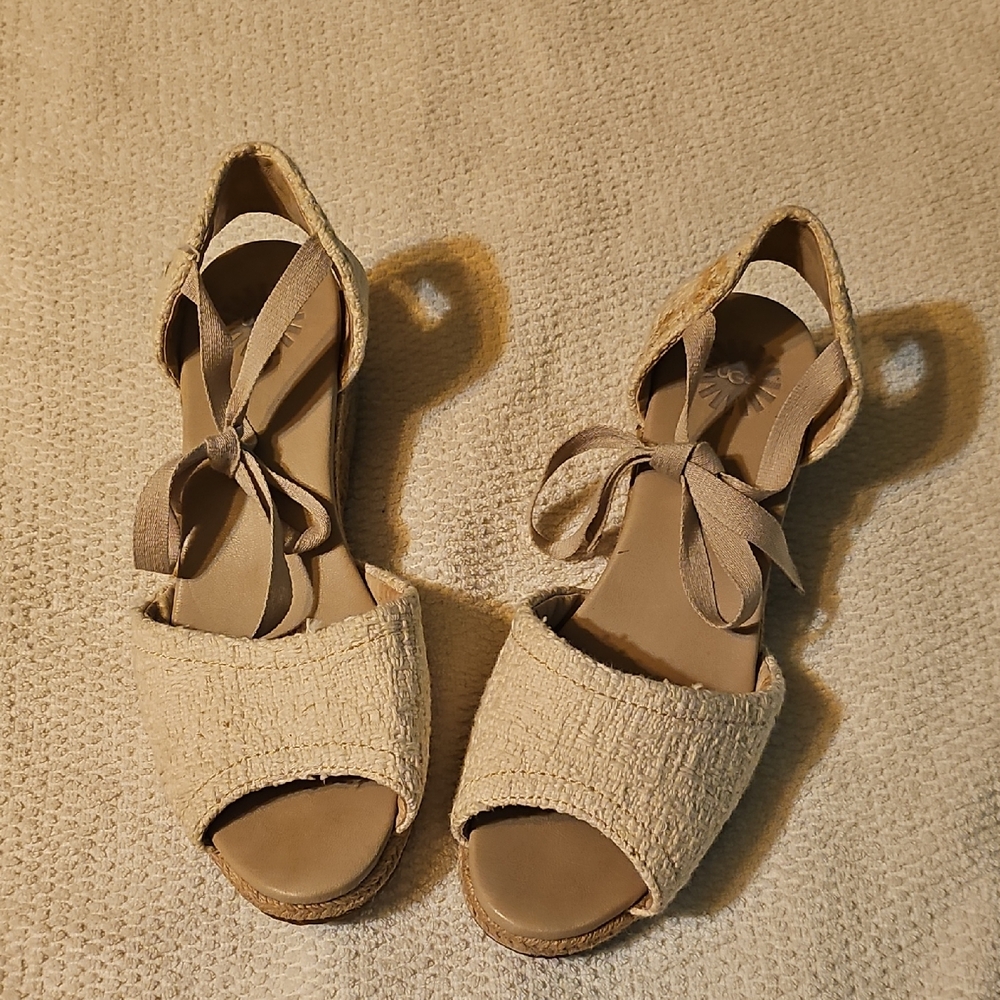 UGG Women's Tan Espadrille Sandals